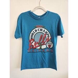 Vintage Chicago Bulls Shirt Mens Medium NBA Basketball World Champs Salem 90s